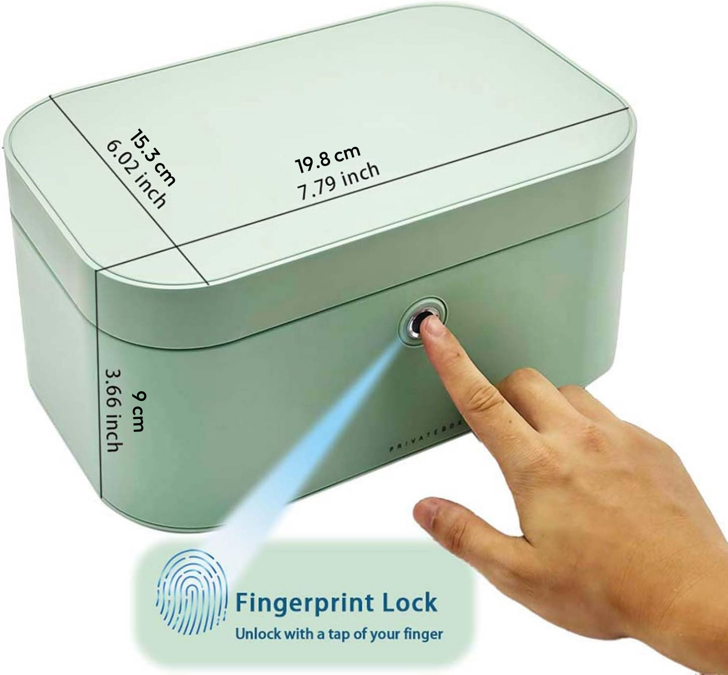 JewelGuard Fingerprint-Lock Luxury Jewelry Box