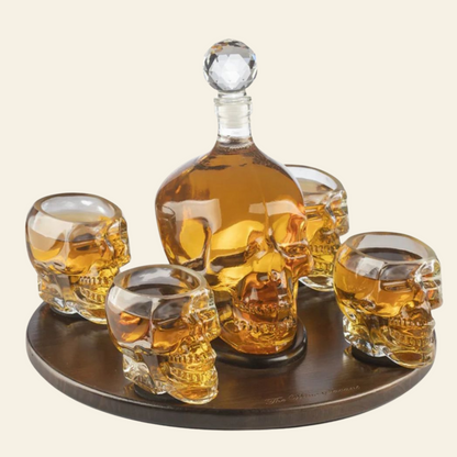 Skull Whiskey Decanter Set