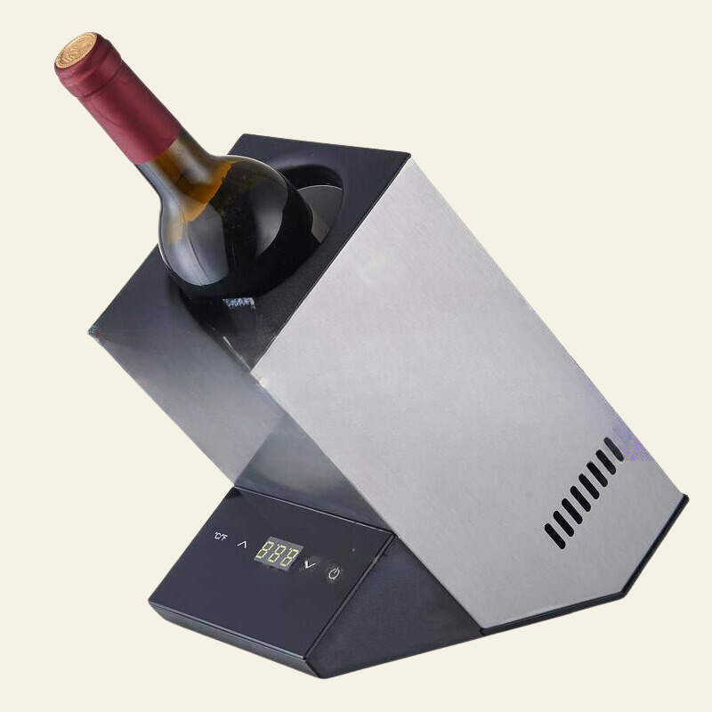 CulnCraz Portable Electric Wine and Champagne Chiller for 750ml/ 25.4 oz Bottles