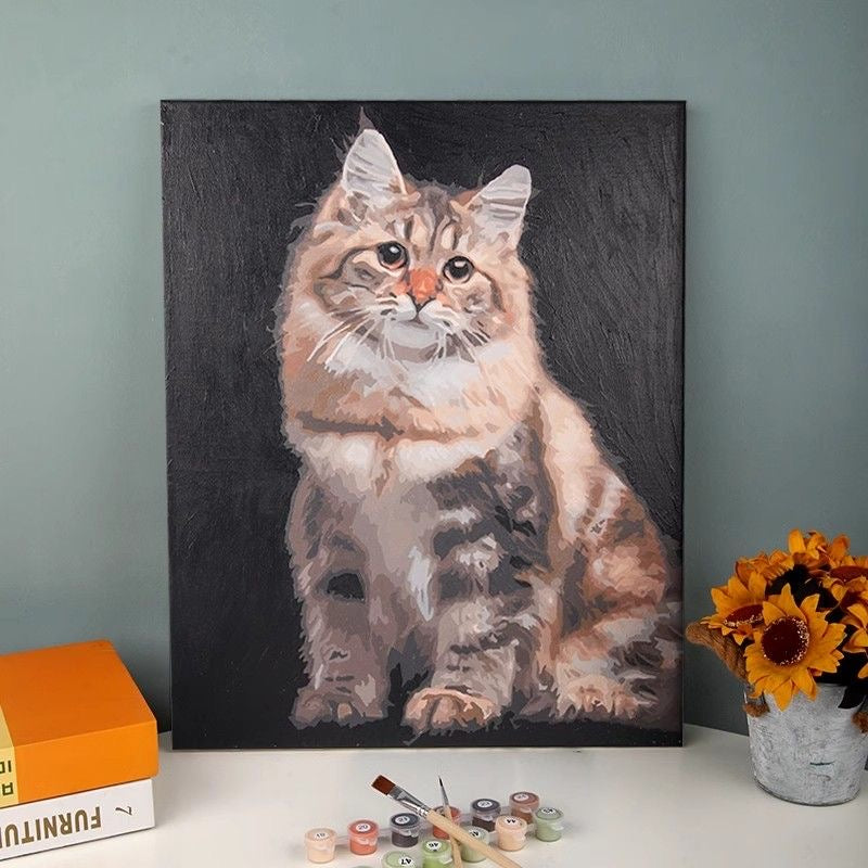 Custom DIY Pet Portrait Acrylic Painting