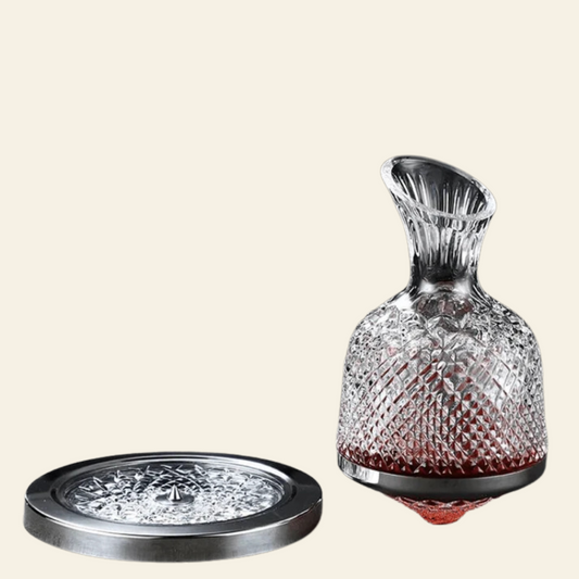 Exquisite Rotating Crystal Wine Decanter