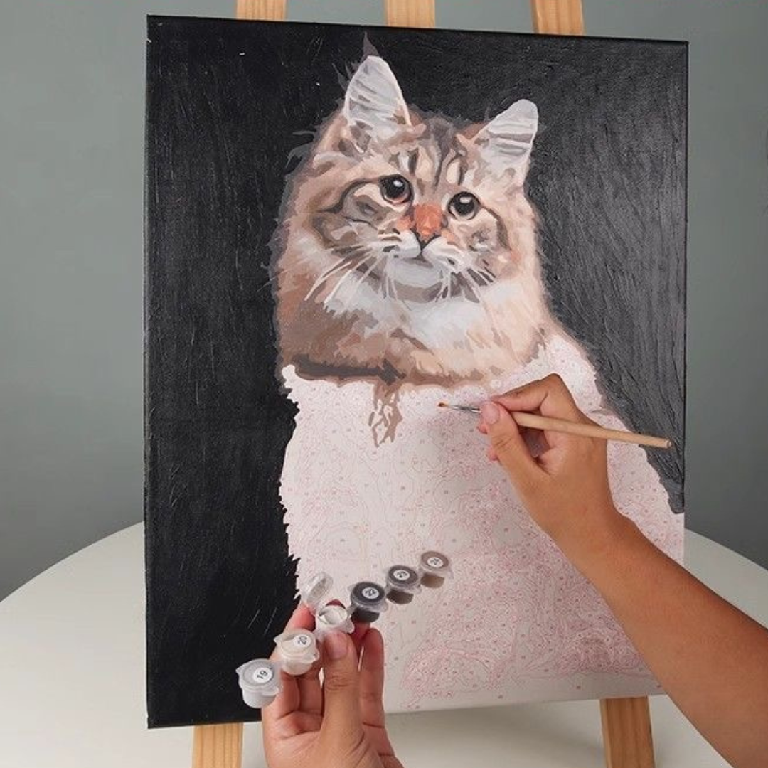 Custom DIY Pet Portrait Acrylic Painting