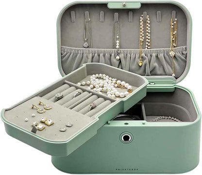 JewelGuard Fingerprint-Lock Luxury Jewelry Box